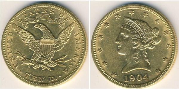 10 Долар США (1776 - ) Золото 