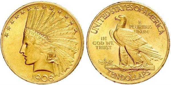 10 Долар США (1776 - ) Золото 
