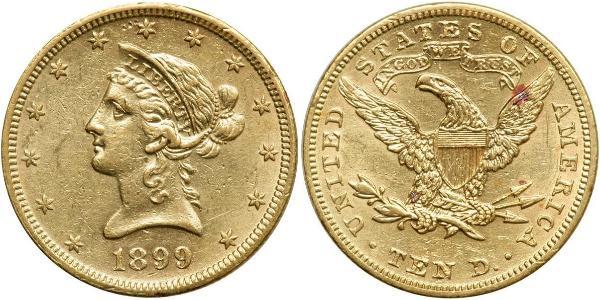 10 Долар США (1776 - ) Золото 