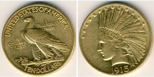 10 Долар США (1776 - ) Золото 