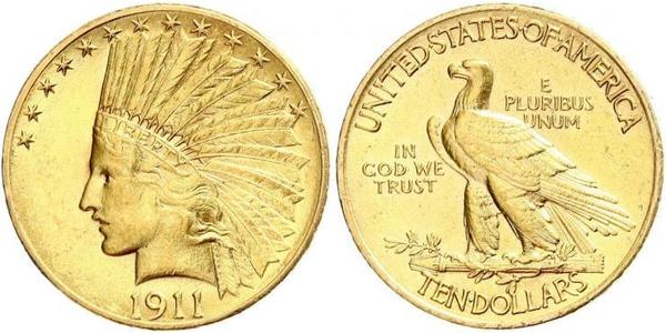 10 Долар США (1776 - ) Золото 