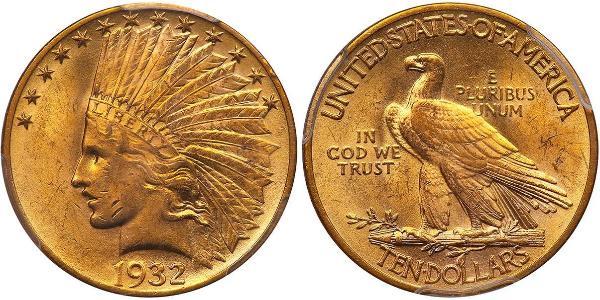 10 Долар США (1776 - ) Золото 