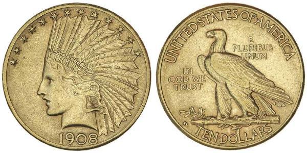 10 Долар США (1776 - ) Золото 