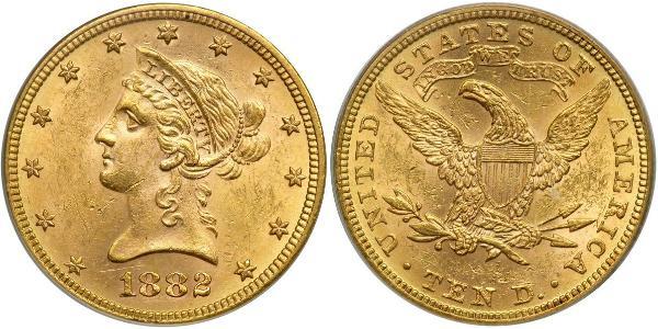10 Долар США (1776 - ) Золото 