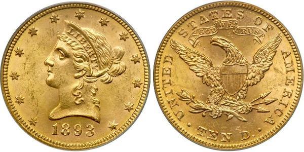 10 Долар США (1776 - ) Золото 