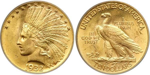 10 Долар США (1776 - ) Золото 