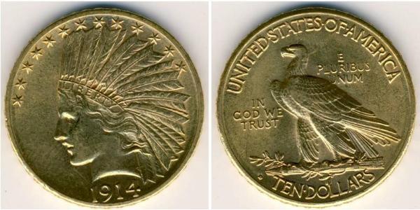 10 Долар США (1776 - ) Золото 