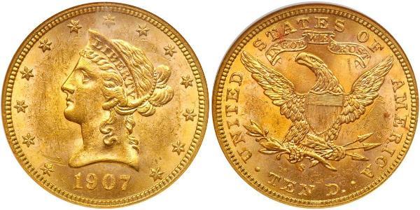 10 Долар США (1776 - ) Золото 