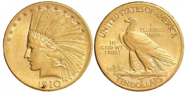 10 Долар США (1776 - ) Золото 