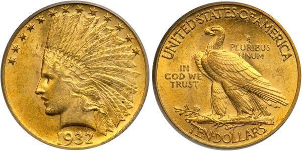 10 Долар США (1776 - ) Золото 