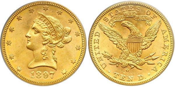 10 Долар США (1776 - ) Золото 