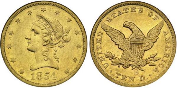 10 Долар США (1776 - ) Золото 