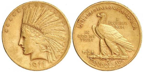 10 Долар США (1776 - ) Золото 