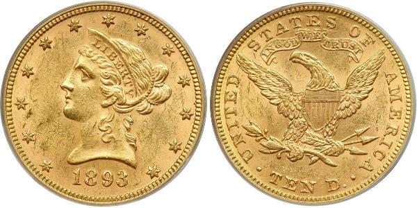 10 Долар США (1776 - ) Золото 