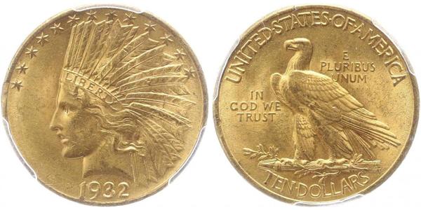 10 Долар США (1776 - ) Золото 