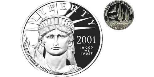 10 Долар США (1776 - ) Платина 