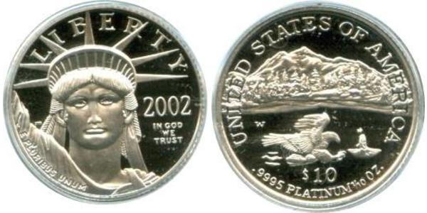 10 Долар США (1776 - ) Платина 
