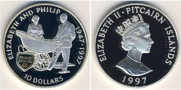 10 Долар  Срібло Єлизавета II (1926-2022)
