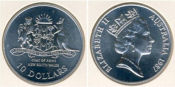 10 Долар Австралія (1939 - ) Срібло 