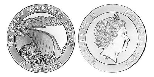 10 Долар Австралія (1939 - ) Срібло Єлизавета II (1926-2022)