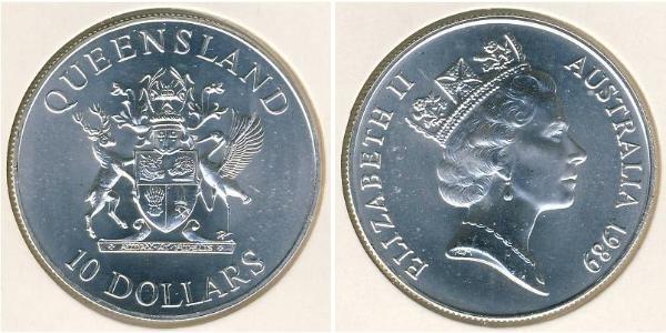 10 Долар Австралія (1939 - ) Срібло 