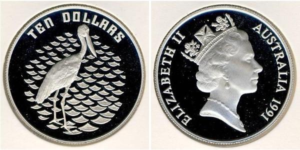 10 Долар Австралія (1939 - ) Срібло 