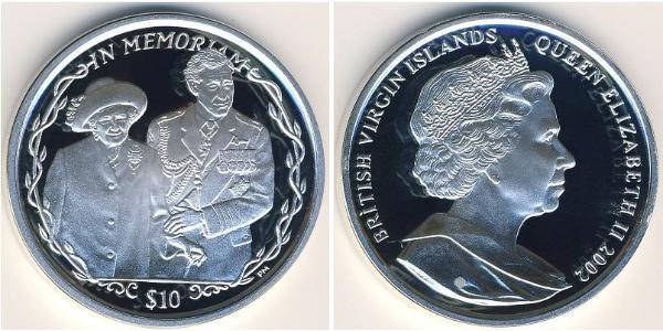 10 Долар Віргінські о-ви Срібло 