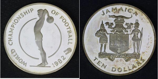 10 Долар Ямайка (1962 - ) Срібло 