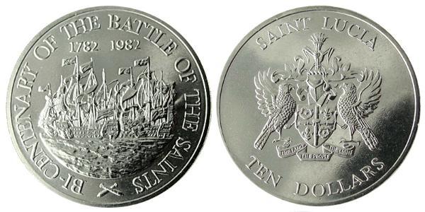 10 Доллар Saint Lucia  