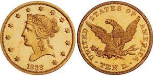 10 Доллар США (1776 - ) Золото 