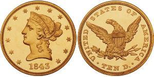 10 Доллар США (1776 - ) Золото 