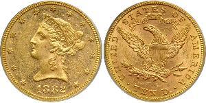 10 Доллар США (1776 - ) Золото 