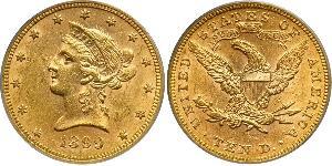 10 Доллар США (1776 - ) Золото 