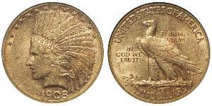 10 Доллар США (1776 - ) Золото 