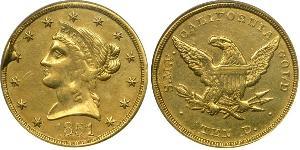 10 Доллар США (1776 - ) Золото 