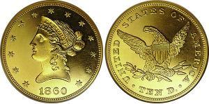 10 Доллар США (1776 - ) Золото 