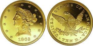 10 Доллар США (1776 - ) Золото 