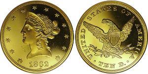 10 Доллар США (1776 - ) Золото 