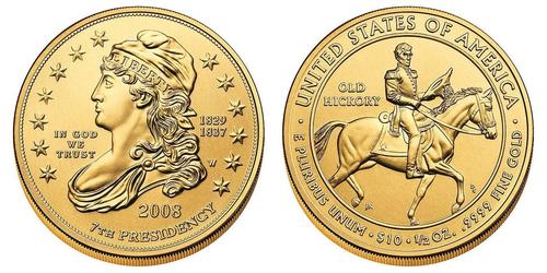 10 Доллар США (1776 - ) Золото 
