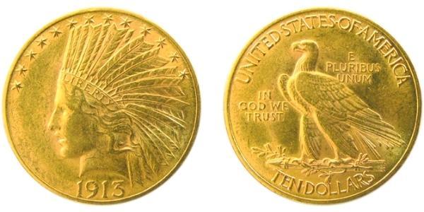 10 Доллар США (1776 - ) Золото 