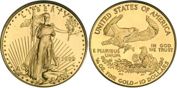 10 Доллар США (1776 - ) Золото 