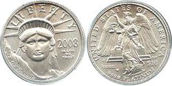 10 Доллар США (1776 - ) Платина 
