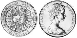10 Доллар Австралия (1939 - ) Серебро Елизавета II (1926-2022)