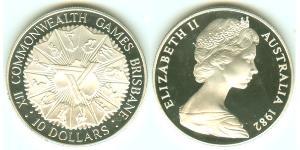 10 Доллар Австралия (1939 - ) Серебро Елизавета II (1926-2022)
