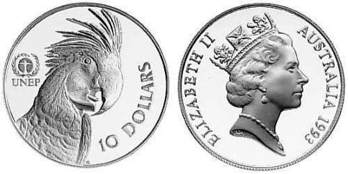10 Доллар Австралия (1939 - ) Серебро Елизавета II (1926-2022)