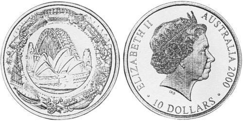 10 Доллар Австралия (1939 - ) Серебро Елизавета II (1926-2022)