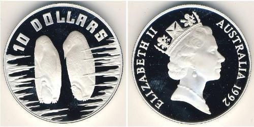 10 Доллар Австралия (1939 - ) Серебро 