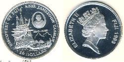 10 Доллар Фиджи Серебро 