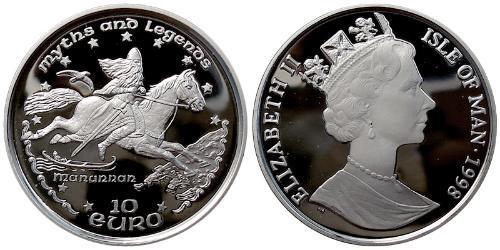 10 Евро Остров Мэн Платина Елизавета II (1926-2022)
