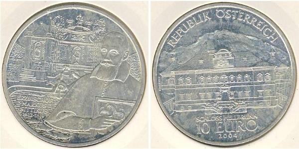 10 Евро Австрийская Республика(1955 - ) Серебро 
